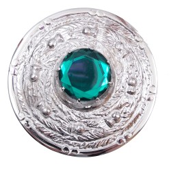 Plaid Brooch - Thistle